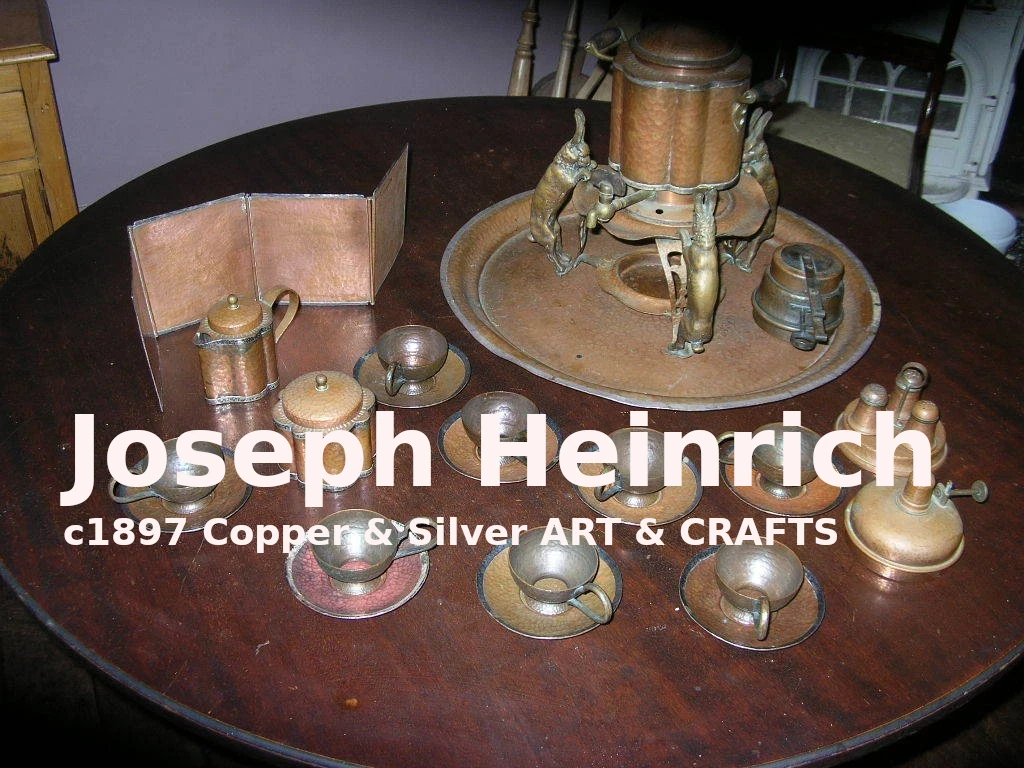 Joseph Heinrich Copper & Silver ART & CRAFTS
