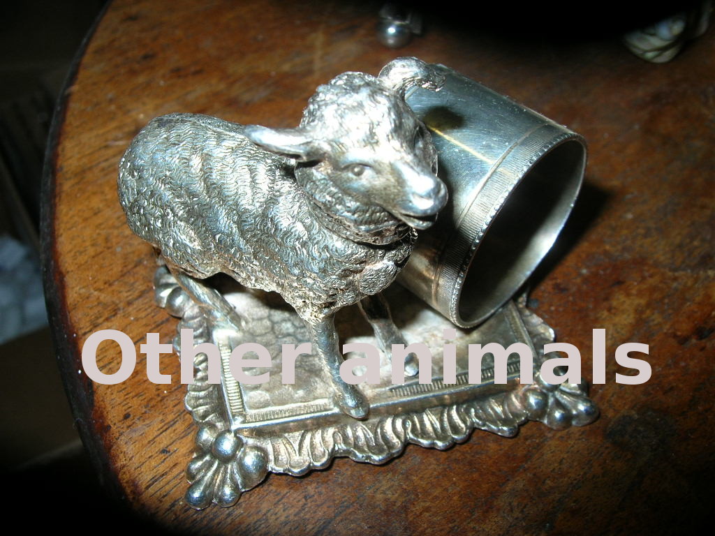 Other animal figural napkin rings