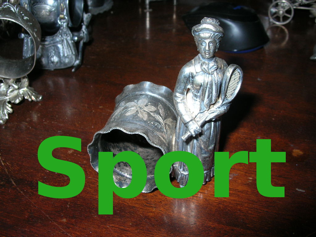 Sport figural napkin rings
